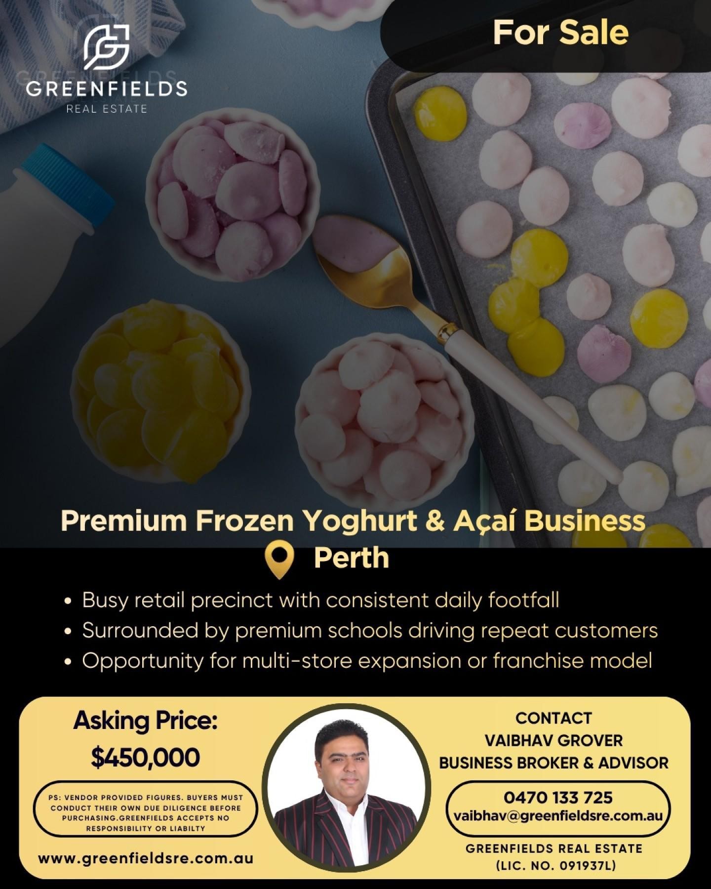 Premium Frozen Yoghurt & Açaí Business for Sale  Perth | High Growth Potential
